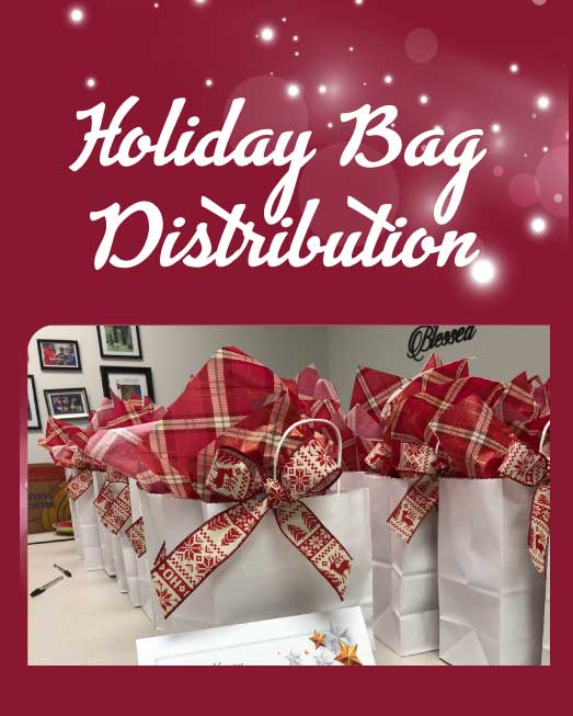 Holiday Gift Bags Distribution