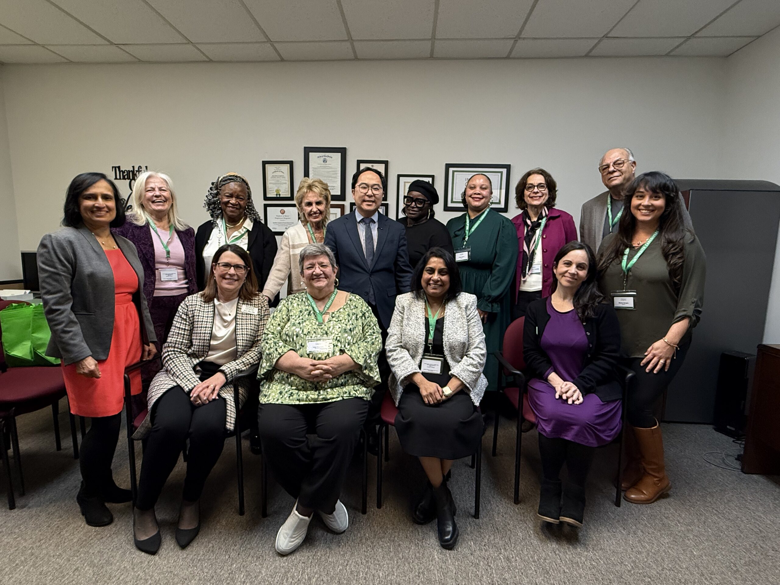 Picture of Senator Kim with ICGMC staff