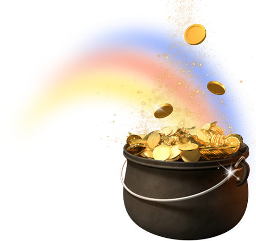 Cauldron w gold coins
