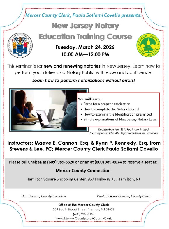 NJ Notary Training Course 3.24.26