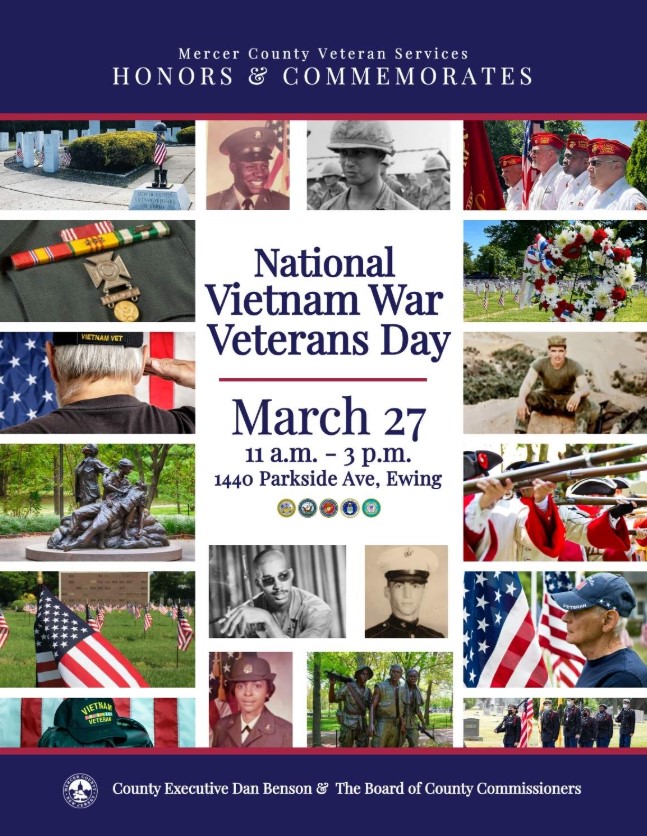 Vietnam War Veterans Day commemoration Mercer County