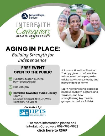 Building Strength for Independence workshop flyer