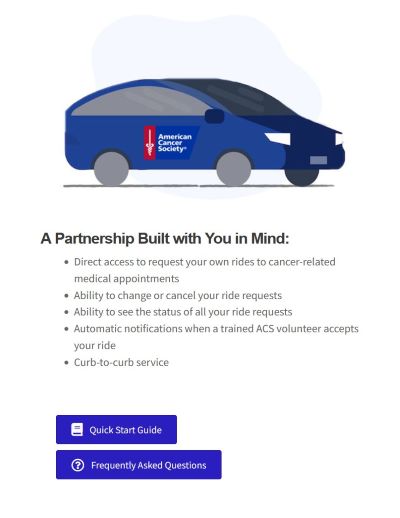 Road to Recovery program - transportation for cancer patients