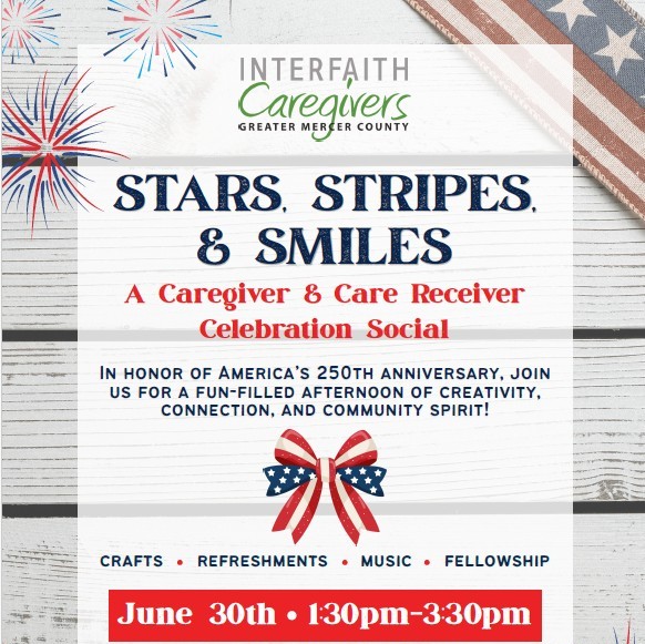 Stars Stripes & Smiles Care Receiver-Event-Flyer