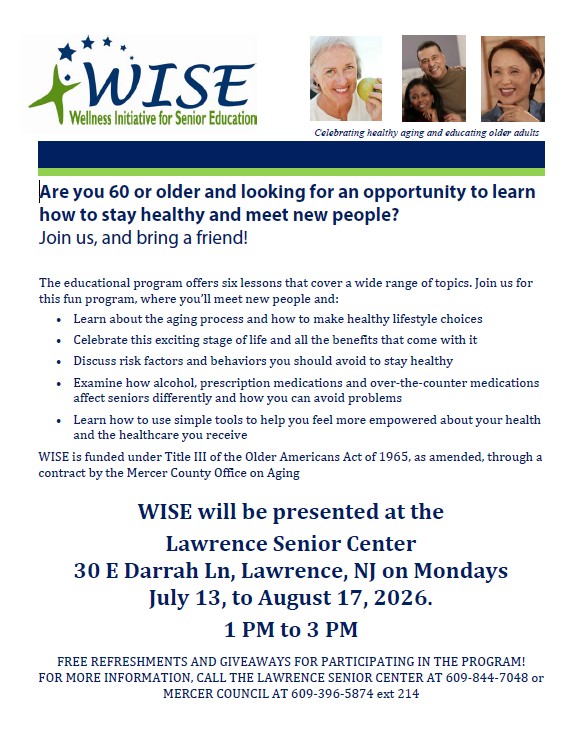 WISE Healthy Aging Program Flyer