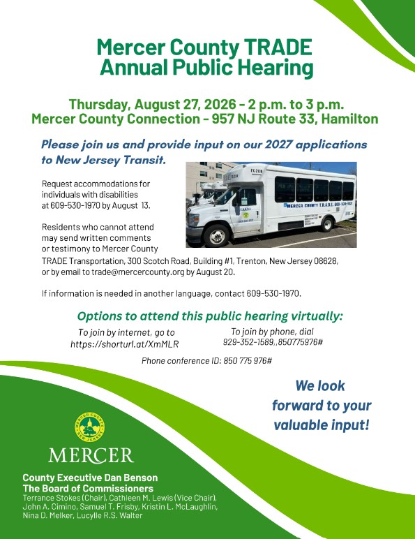 MC TRADE Transportation Public Hearing flyer