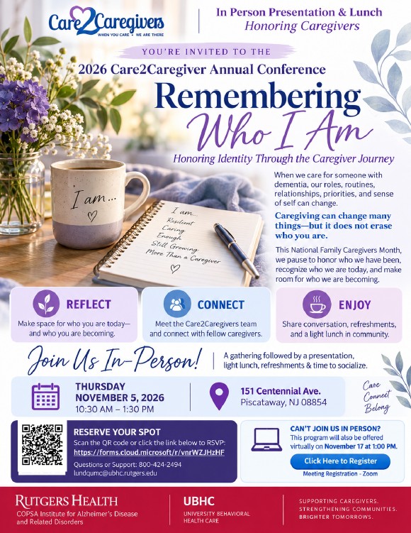 Care-to-Caregiver Conference Nov 5