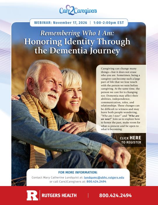 Honoring Identity in Dementia C2C 11.17.26 webinar flyer